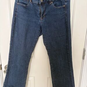 White House Black Market Cropped Flare Jeans